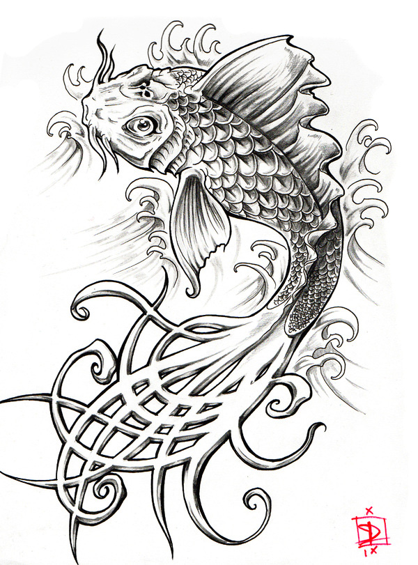 Tatouage Japonais Carpe